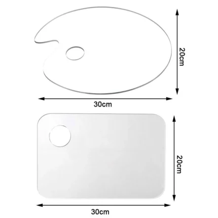 Şeffaf Akrilik (Plexiglass) Boya Paleti - Görsel 7