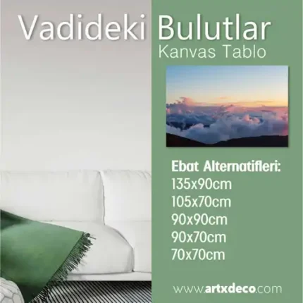 Kanvas Tablo "Vadideki Bulutlar" - Görsel 3
