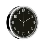 Siyah Kadranlı Metal Duvar Saati