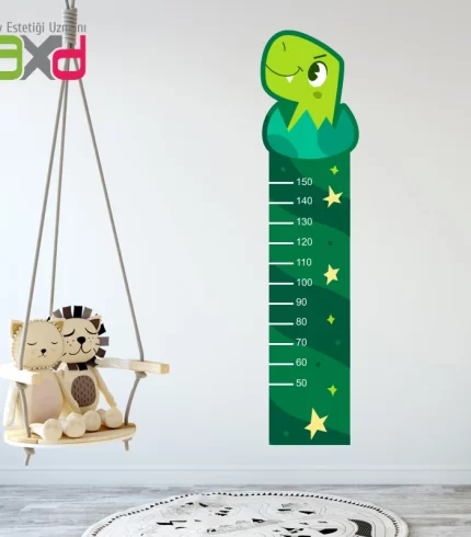 çocuk-odası-duvarı-boy-ölçme-bebek-dinazor